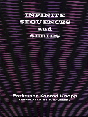 cover image of Infinite Sequences and Series